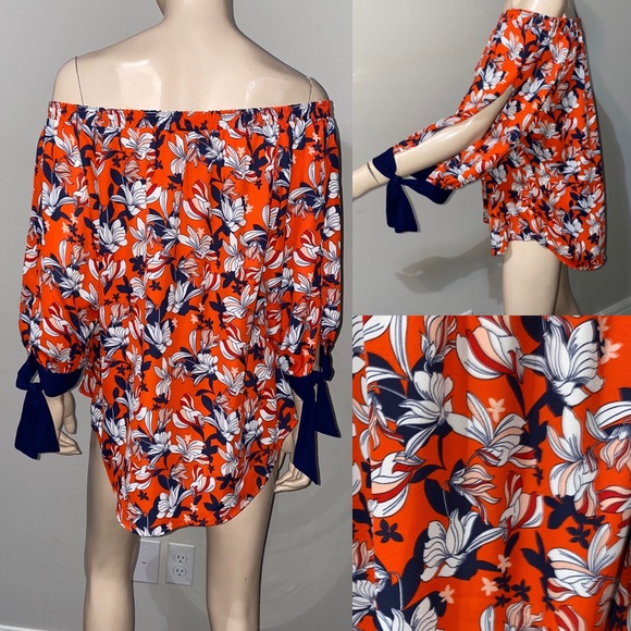 Soul Sanctuary Off The Shoulder Floral Blouse XL - Picture 2 of 5